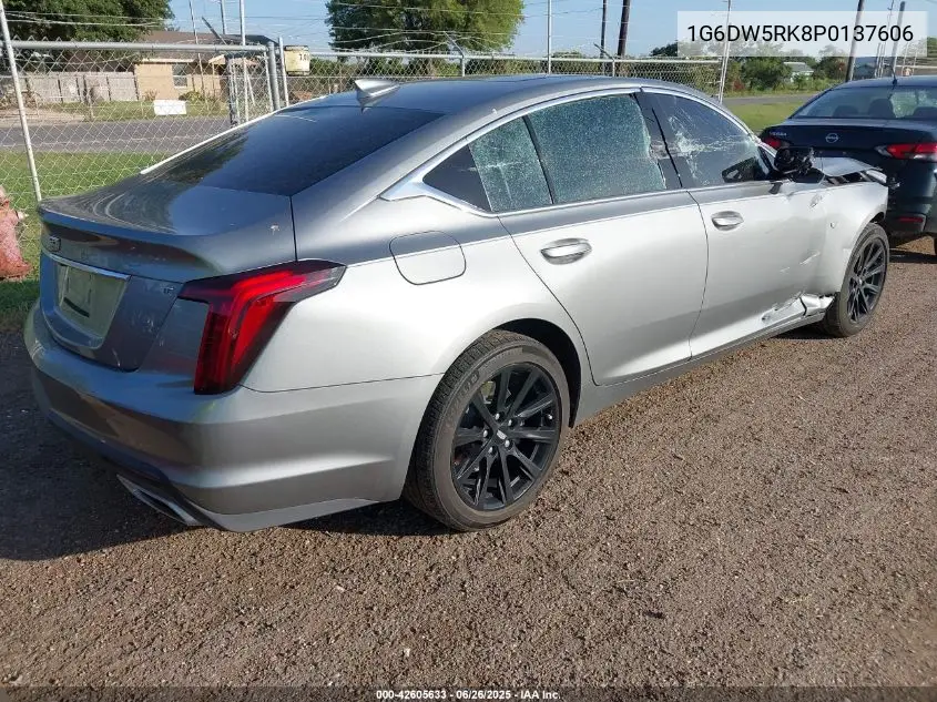 2023 Cadillac Ct5 Luxury VIN: 1G6DW5RK8P0137606 Lot: 42605633