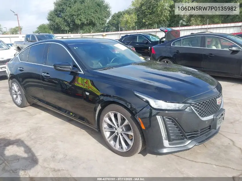 2023 Cadillac Ct5 Premium Luxury VIN: 1G6DN5RW7P0135982 Lot: 42703181