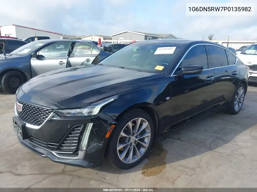 2023 Cadillac Ct5 Premium Luxury VIN: 1G6DN5RW7P0135982 Lot: 42703181