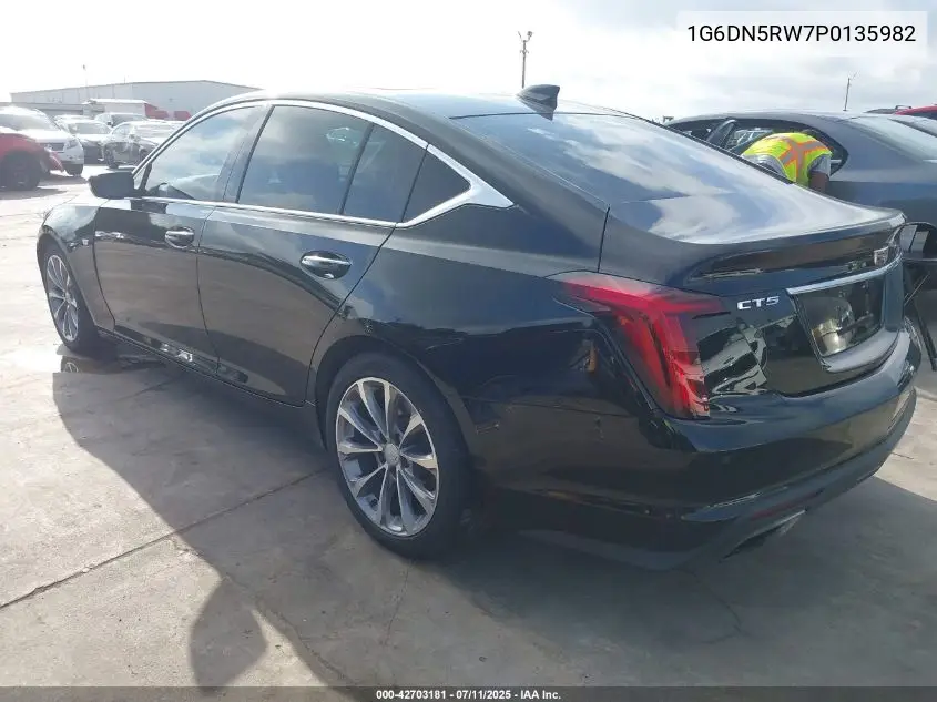 2023 Cadillac Ct5 Premium Luxury VIN: 1G6DN5RW7P0135982 Lot: 42703181