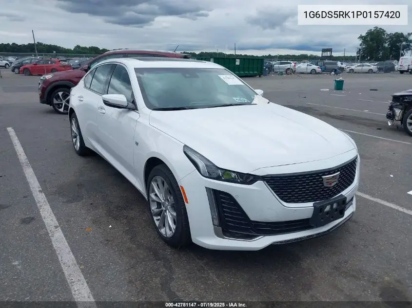 2023 Cadillac Ct5 Luxury VIN: 1G6DS5RK1P0157420 Lot: 42781147