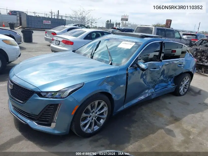 2024 Cadillac Ct5 Premium Luxury VIN: 1G6DN5RK3R0110352 Lot: 41885792