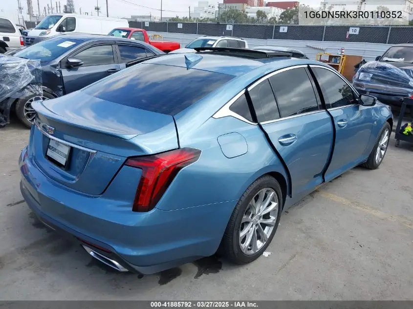 2024 Cadillac Ct5 Premium Luxury VIN: 1G6DN5RK3R0110352 Lot: 41885792