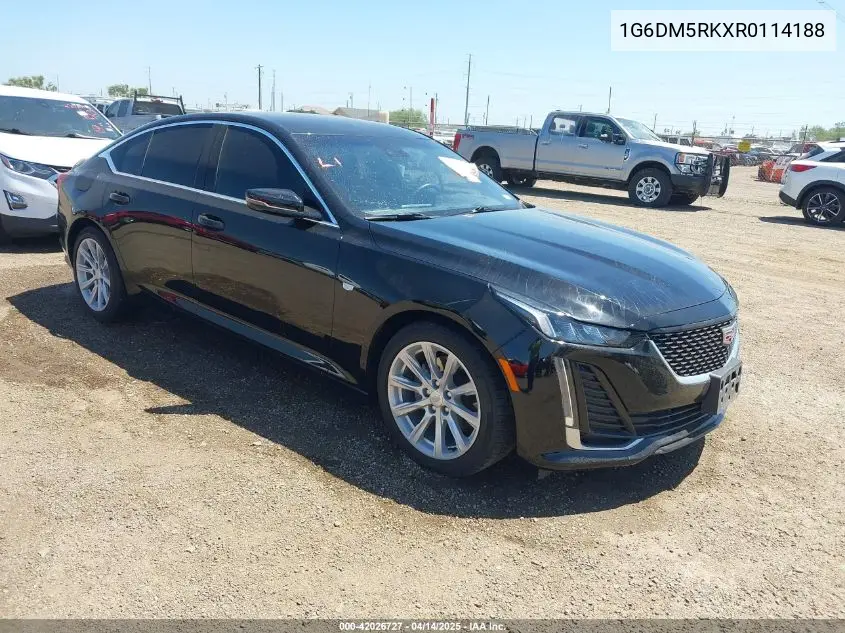 2024 Cadillac Ct5 Luxury VIN: 1G6DM5RKXR0114188 Lot: 42026727