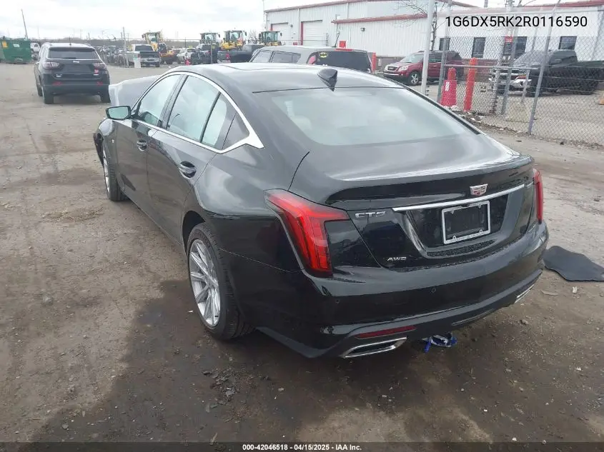 2024 Cadillac Ct5 Luxury VIN: 1G6DX5RK2R0116590 Lot: 42046518