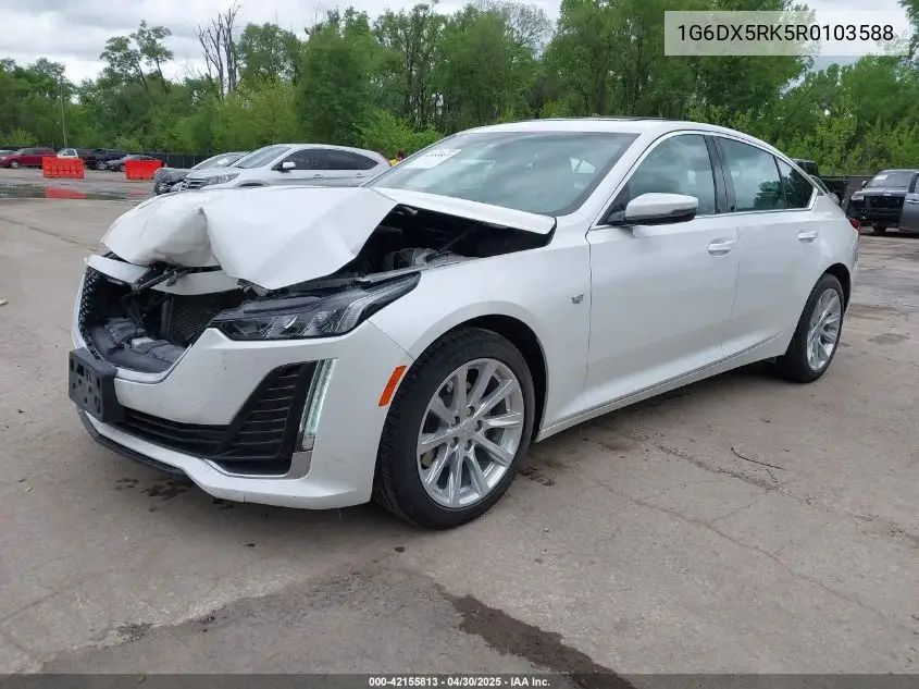 2024 Cadillac Ct5 Luxury VIN: 1G6DX5RK5R0103588 Lot: 42155813