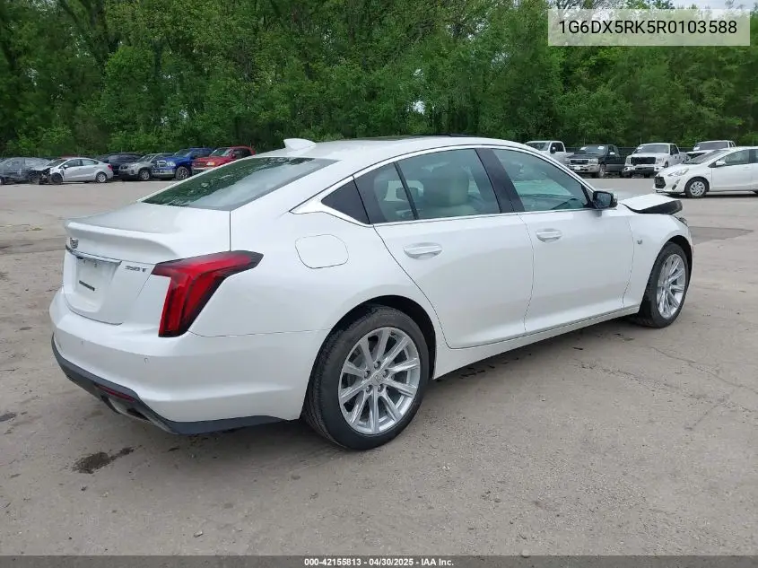 2024 Cadillac Ct5 Luxury VIN: 1G6DX5RK5R0103588 Lot: 42155813