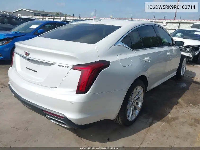 2024 Cadillac Ct5 Luxury VIN: 1G6DW5RK9R0100714 Lot: 42582351