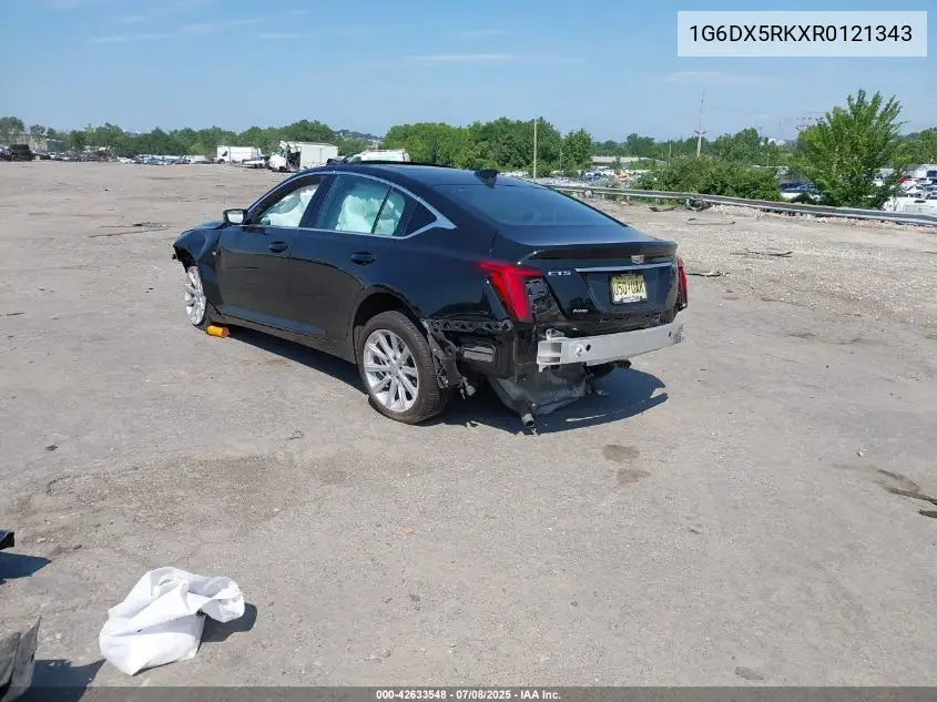 2024 Cadillac Ct5 Luxury VIN: 1G6DX5RKXR0121343 Lot: 42633548