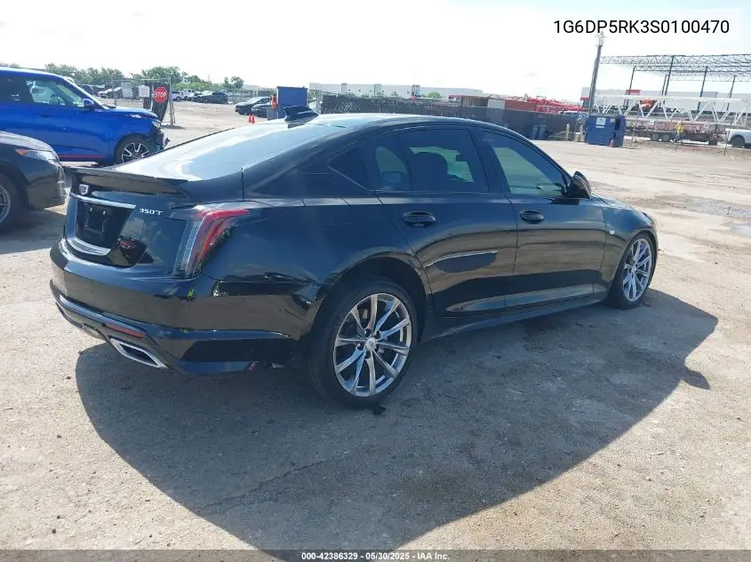 2025 Cadillac Ct5 Sport Rwd VIN: 1G6DP5RK3S0100470 Lot: 42386329