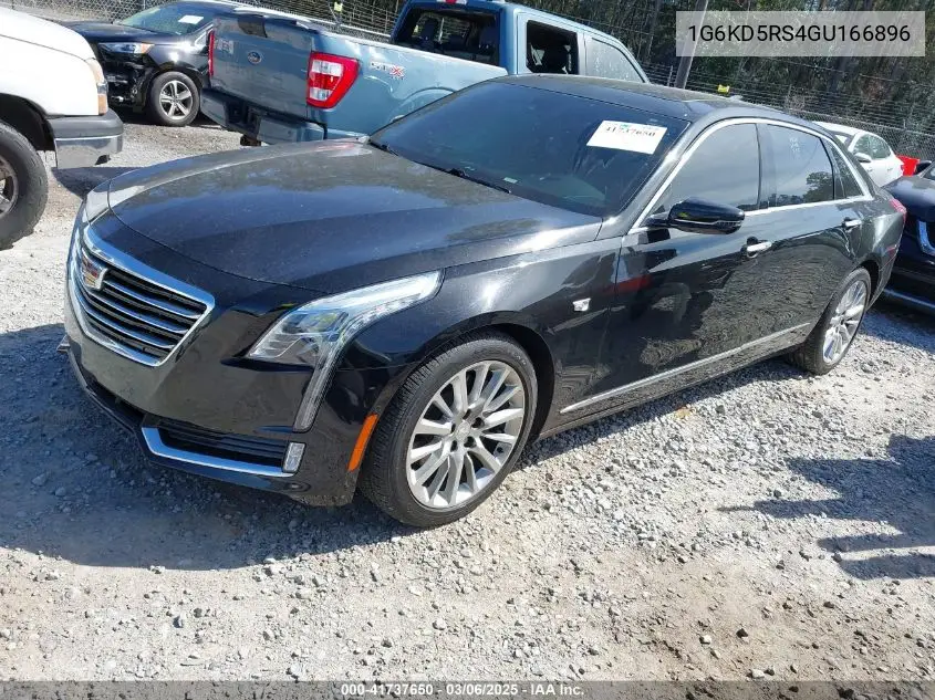 2016 Cadillac Ct6 Luxury VIN: 1G6KD5RS4GU166896 Lot: 41737650
