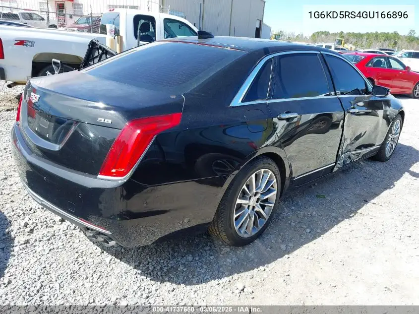 2016 Cadillac Ct6 Luxury VIN: 1G6KD5RS4GU166896 Lot: 41737650