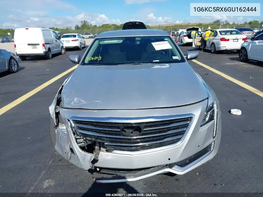 2016 Cadillac Ct6 Luxury VIN: 1G6KC5RX6GU162444 Lot: 42605271