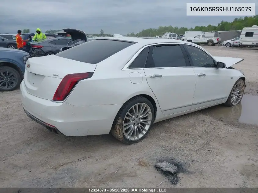 2017 Cadillac Ct6 Luxury VIN: 1G6KD5RS9HU165079 Lot: 12324373