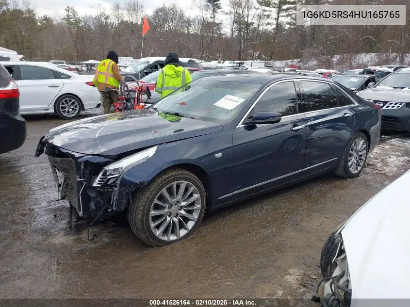 2017 Cadillac Ct6 Luxury VIN: 1G6KD5RS4HU165765 Lot: 41526164