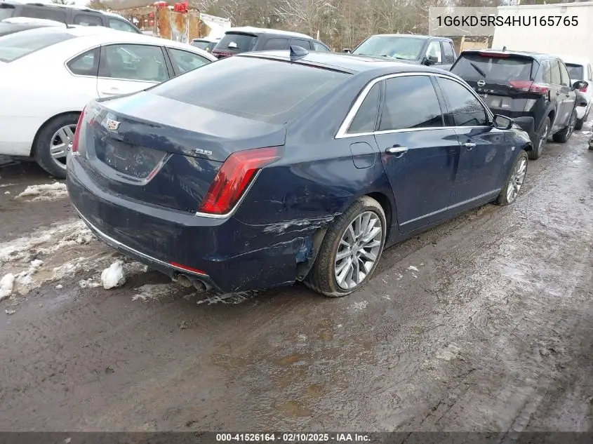 2017 Cadillac Ct6 Luxury VIN: 1G6KD5RS4HU165765 Lot: 41526164