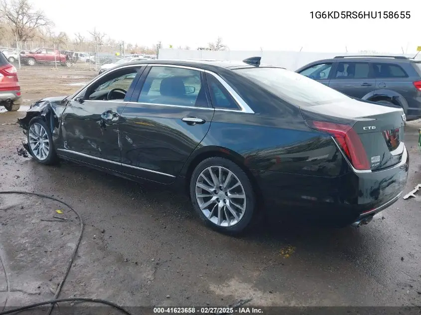 2017 Cadillac Ct6 Luxury VIN: 1G6KD5RS6HU158655 Lot: 41623658