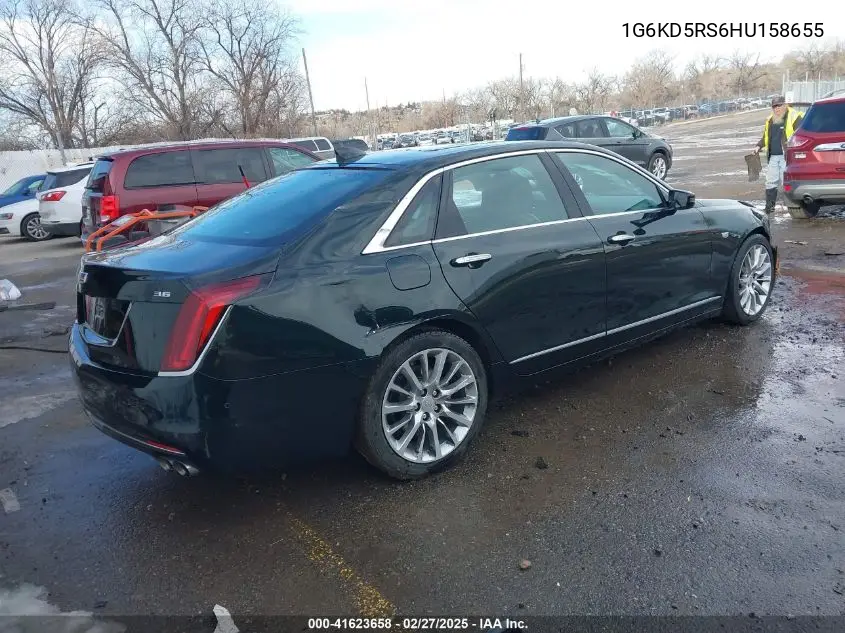 2017 Cadillac Ct6 Luxury VIN: 1G6KD5RS6HU158655 Lot: 41623658