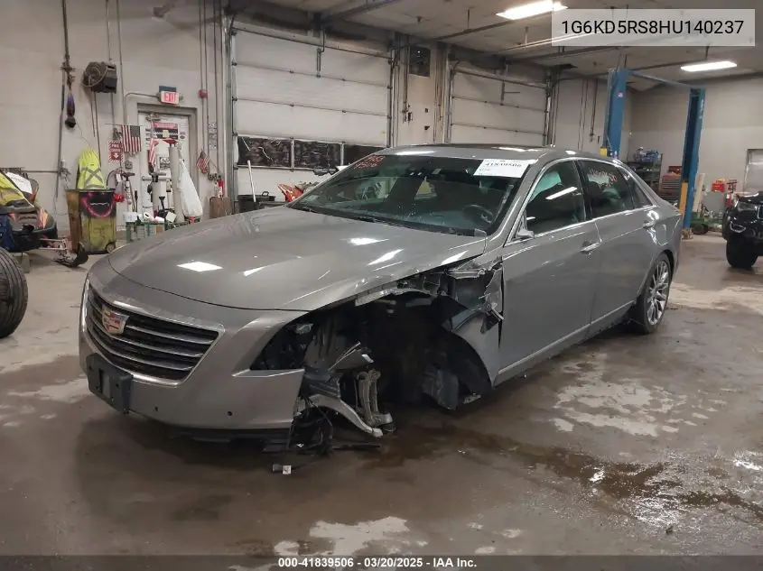 2017 Cadillac Ct6 Luxury VIN: 1G6KD5RS8HU140237 Lot: 41839506