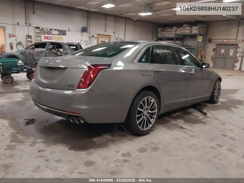 2017 Cadillac Ct6 Luxury VIN: 1G6KD5RS8HU140237 Lot: 41839506