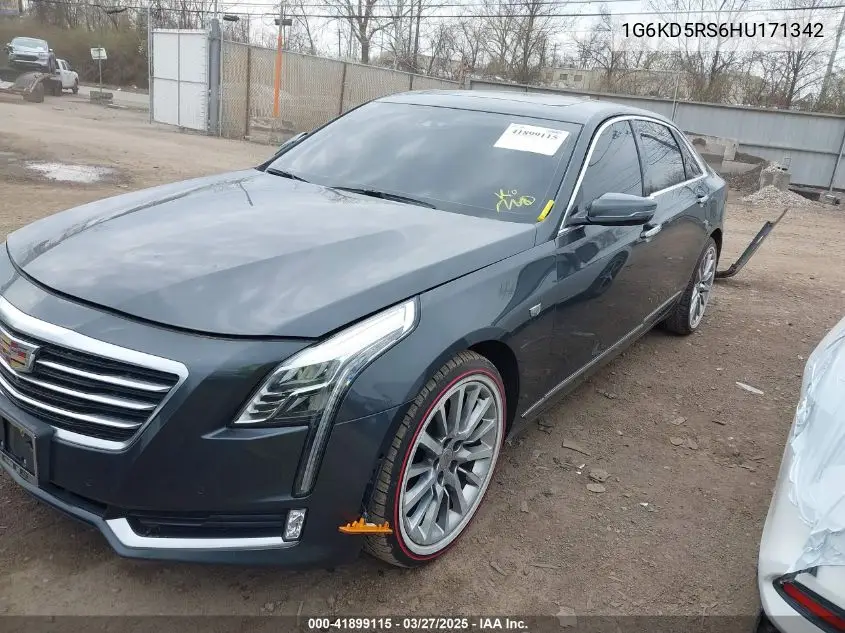 2017 Cadillac Ct6 Luxury VIN: 1G6KD5RS6HU171342 Lot: 41899115