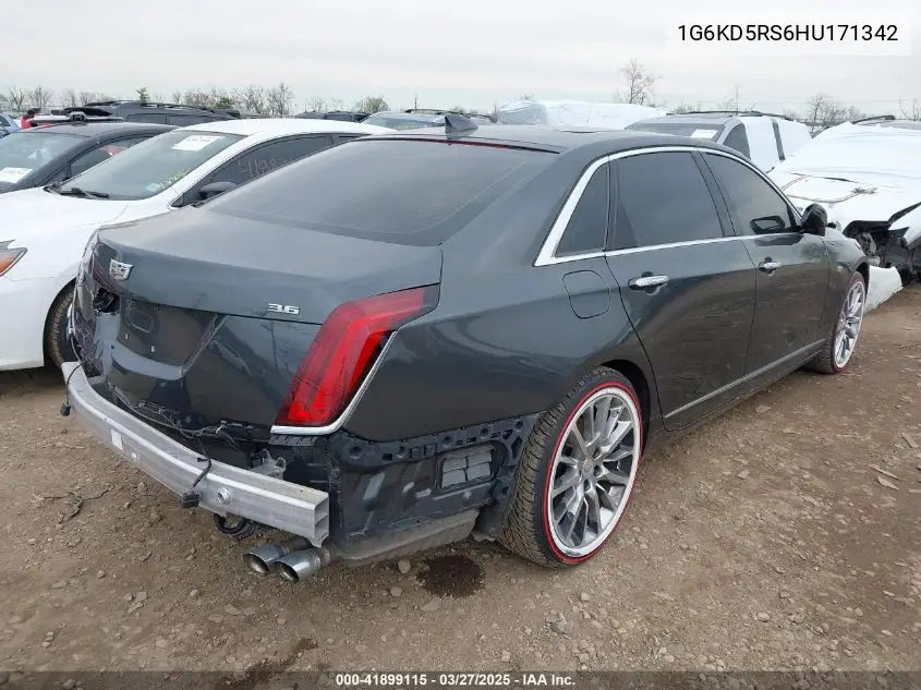 2017 Cadillac Ct6 Luxury VIN: 1G6KD5RS6HU171342 Lot: 41899115