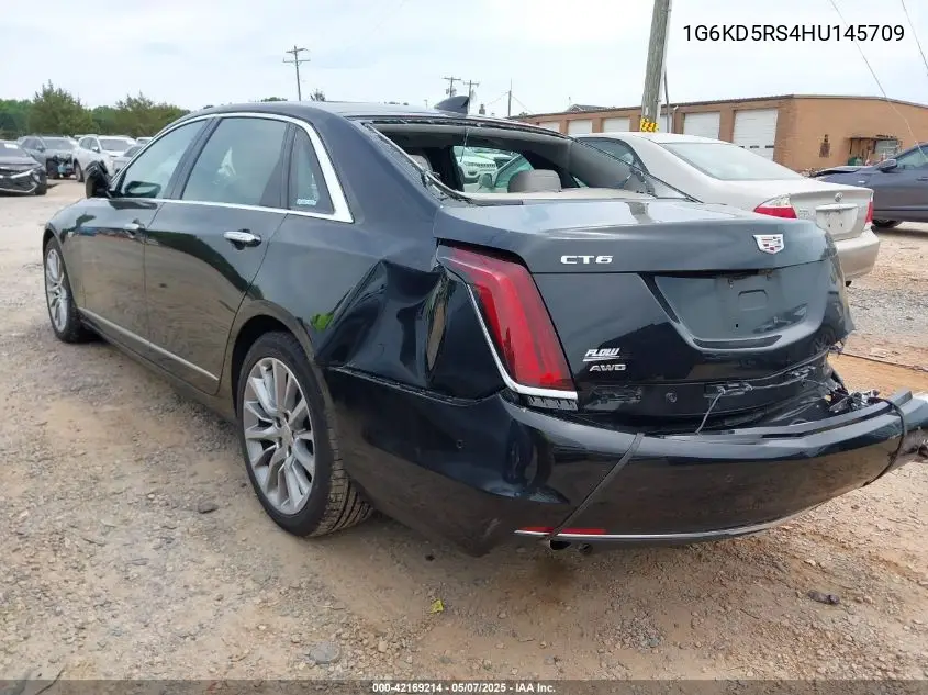 2017 Cadillac Ct6 Luxury VIN: 1G6KD5RS4HU145709 Lot: 42169214