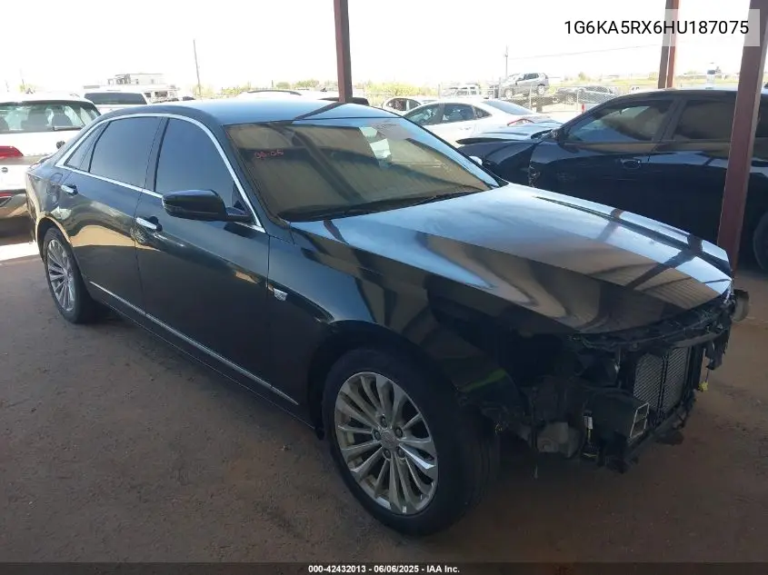 2017 Cadillac Ct6 Standard VIN: 1G6KA5RX6HU187075 Lot: 42432013