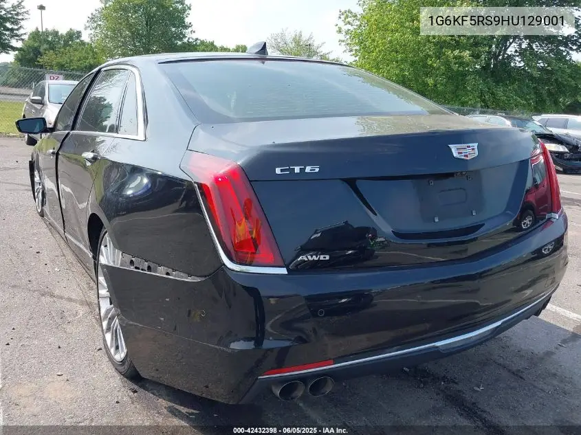2017 Cadillac Ct6 Premium Luxury VIN: 1G6KF5RS9HU129001 Lot: 42432398