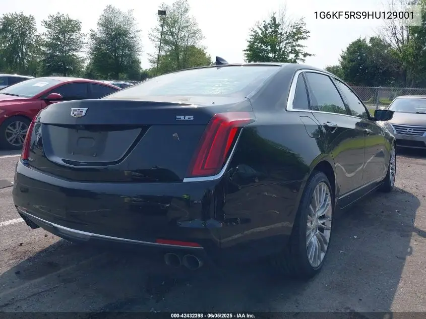 2017 Cadillac Ct6 Premium Luxury VIN: 1G6KF5RS9HU129001 Lot: 42432398