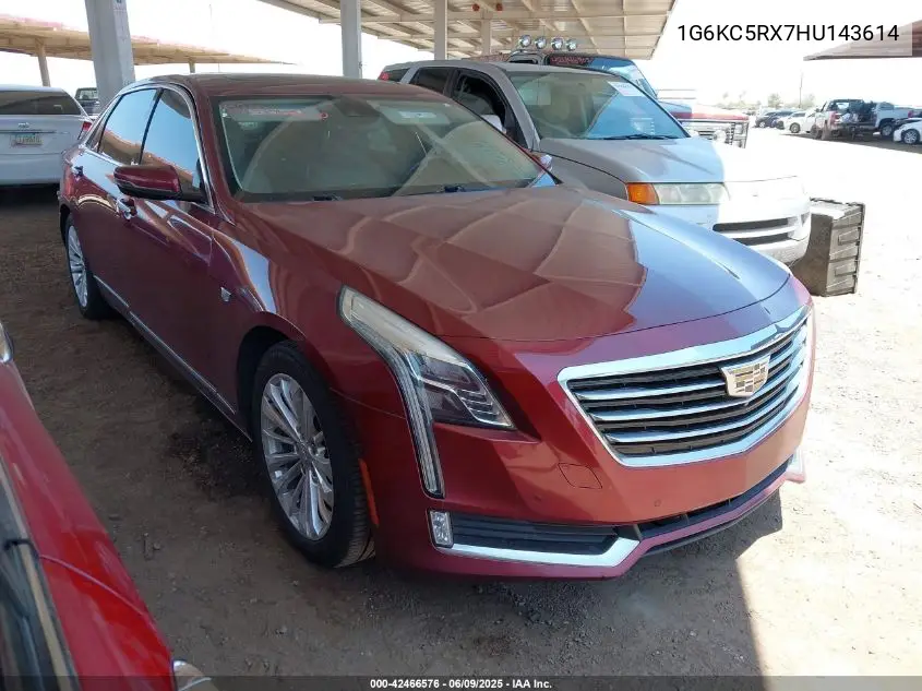 2017 Cadillac Ct6 Luxury VIN: 1G6KC5RX7HU143614 Lot: 42466576