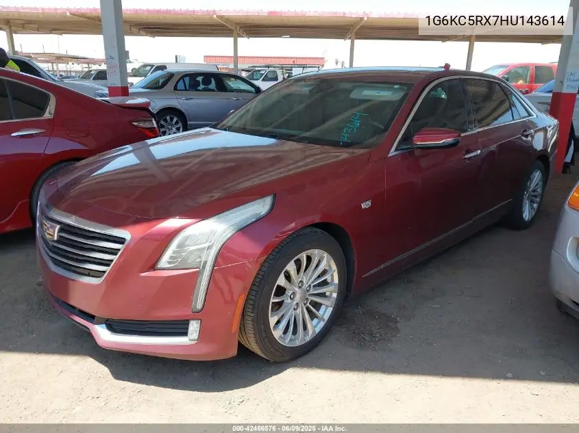 2017 Cadillac Ct6 Luxury VIN: 1G6KC5RX7HU143614 Lot: 42466576