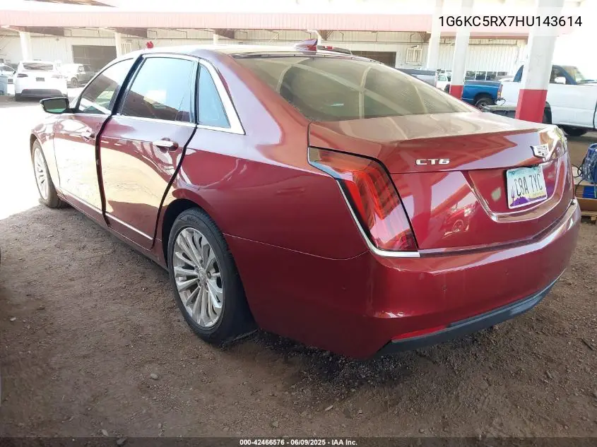2017 Cadillac Ct6 Luxury VIN: 1G6KC5RX7HU143614 Lot: 42466576
