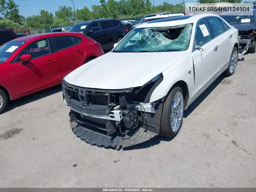 2017 Cadillac Ct6 Premium Luxury VIN: 1G6KF5RS4HU124904 Lot: 42642132