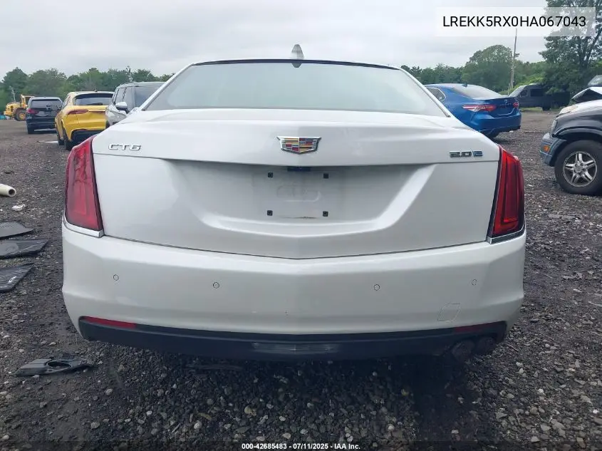 2017 Cadillac Ct6 Premium Luxury VIN: LREKK5RX0HA067043 Lot: 42685483