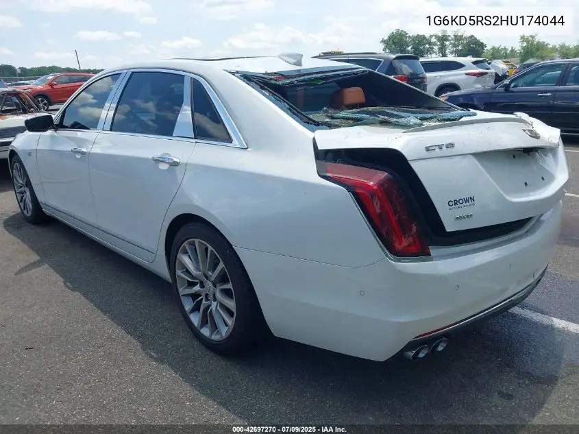 2017 Cadillac Ct6 Luxury VIN: 1G6KD5RS2HU174044 Lot: 42697270