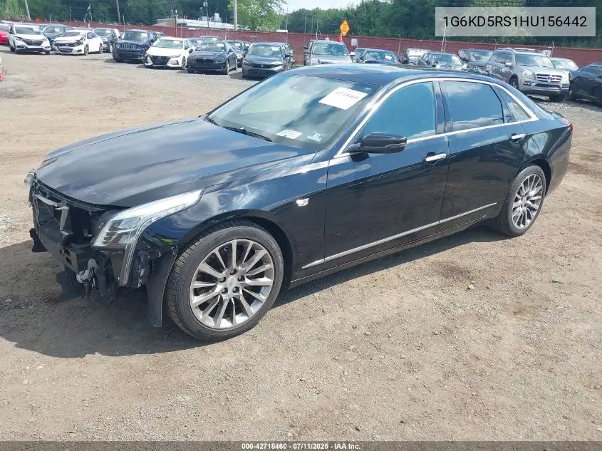 2017 Cadillac Ct6 Luxury VIN: 1G6KD5RS1HU156442 Lot: 42718460
