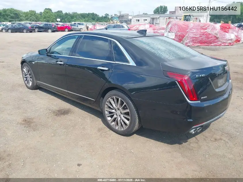 2017 Cadillac Ct6 Luxury VIN: 1G6KD5RS1HU156442 Lot: 42718460