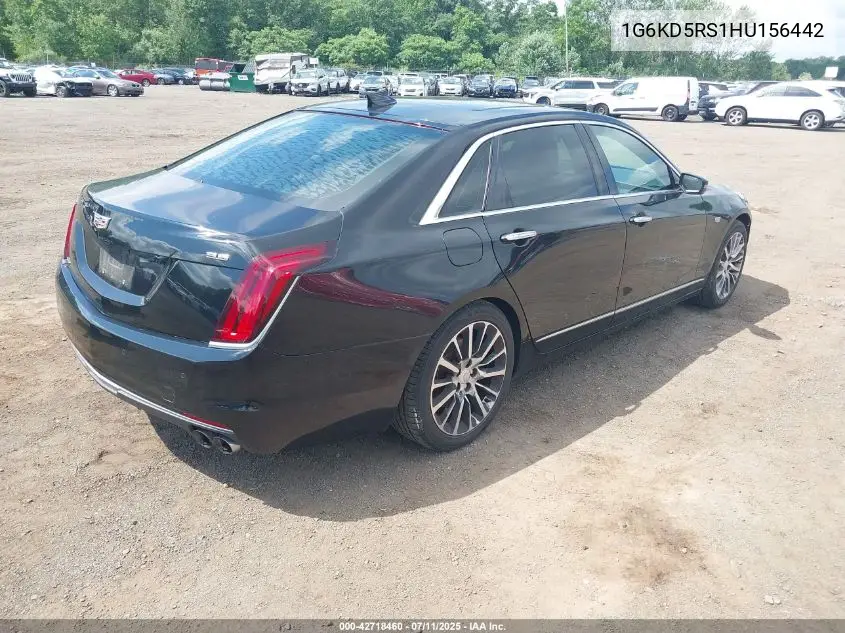 2017 Cadillac Ct6 Luxury VIN: 1G6KD5RS1HU156442 Lot: 42718460