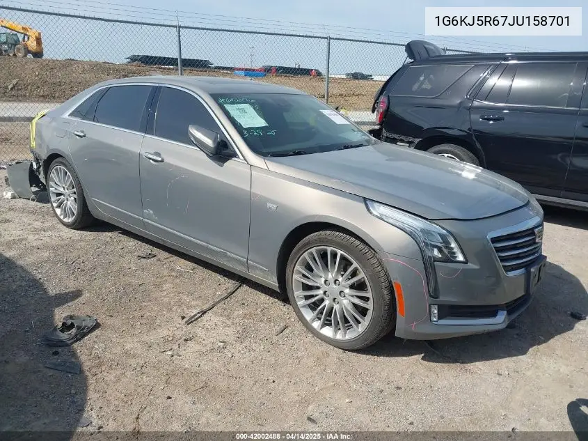2018 Cadillac Ct6 Twin Turbo Premium Luxury VIN: 1G6KJ5R67JU158701 Lot: 42002488
