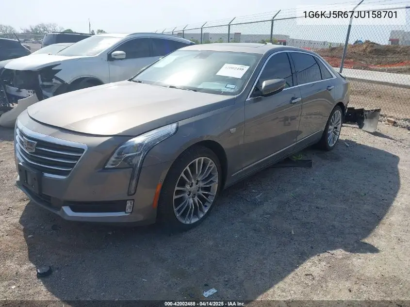 2018 Cadillac Ct6 Twin Turbo Premium Luxury VIN: 1G6KJ5R67JU158701 Lot: 42002488