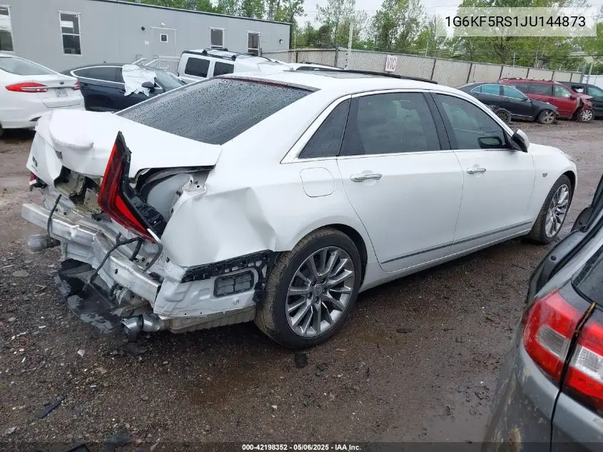 2018 Cadillac Ct6 Premium Luxury VIN: 1G6KF5RS1JU144873 Lot: 42198352