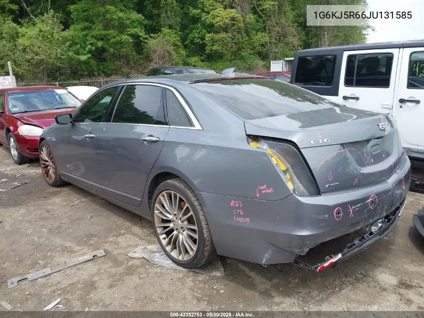 2018 Cadillac Ct6 Twin Turbo Premium Luxury VIN: 1G6KJ5R66JU131585 Lot: 42352753