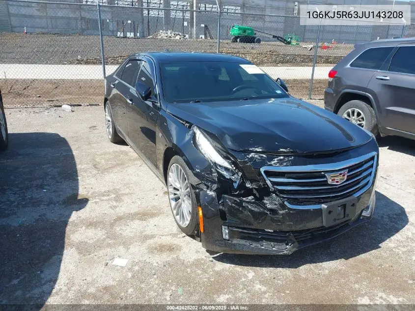 2018 Cadillac Ct6 Twin Turbo Premium Luxury VIN: 1G6KJ5R63JU143208 Lot: 42425202