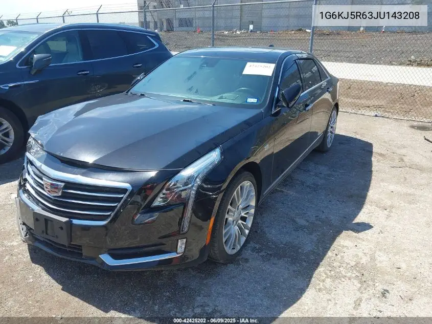 2018 Cadillac Ct6 Twin Turbo Premium Luxury VIN: 1G6KJ5R63JU143208 Lot: 42425202