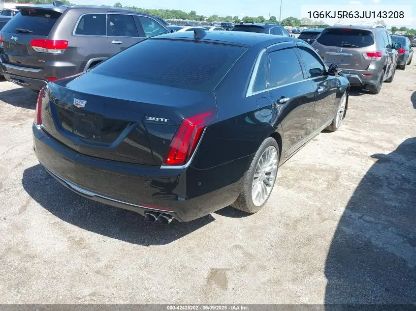 2018 Cadillac Ct6 Twin Turbo Premium Luxury VIN: 1G6KJ5R63JU143208 Lot: 42425202