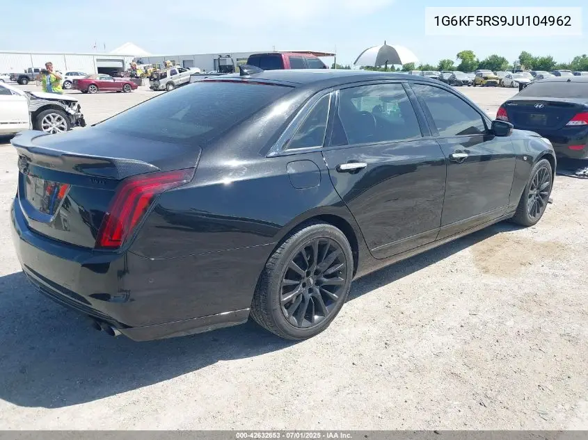 2018 Cadillac Ct6 Premium Luxury VIN: 1G6KF5RS9JU104962 Lot: 42632653