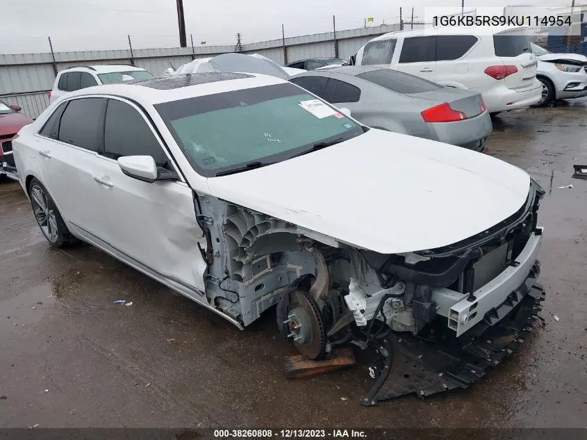 2019 Cadillac Ct6 Luxury VIN: 1G6KB5RS9KU114954 Lot: 38260808