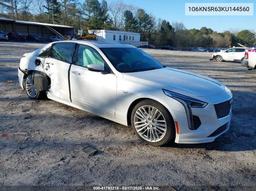 2019 Cadillac Ct6 Sport VIN: 1G6KN5R63KU144560 Lot: 41793215