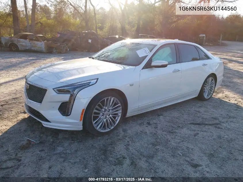 2019 Cadillac Ct6 Sport VIN: 1G6KN5R63KU144560 Lot: 41793215